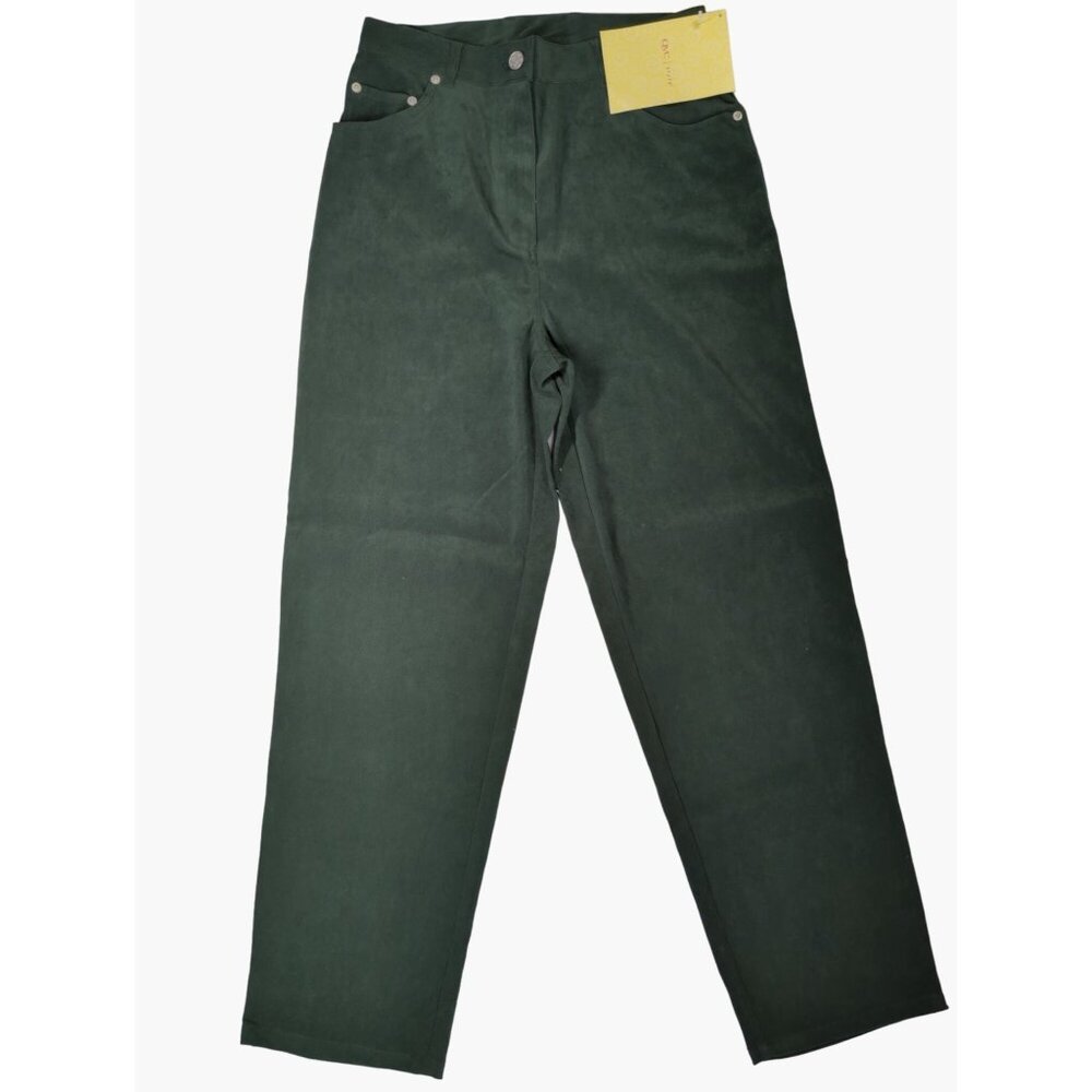 Vintage Denim & Co Size 10 QVC 29" Waist 5 Pocket Dark Olive Green Pants